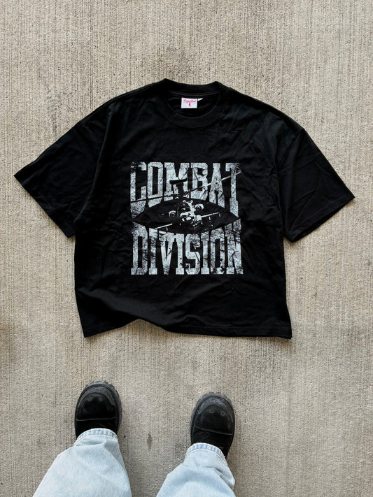 Combat Division Tee (black and white)